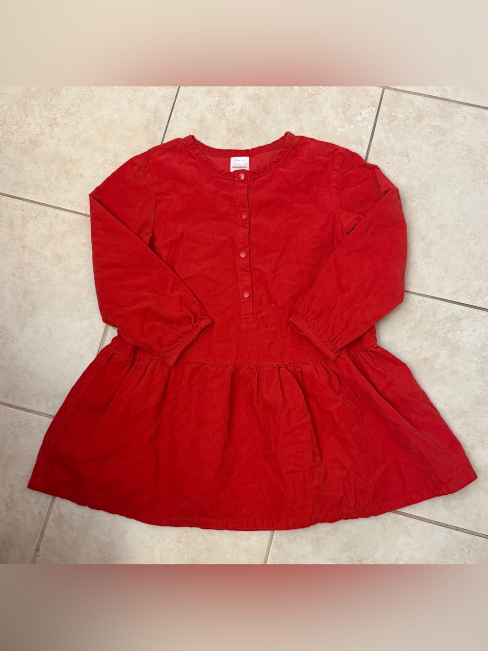 Hanna Andersson Red Corduroy Tunic